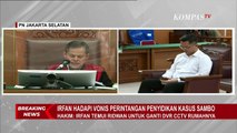 Hakim: Atas Perintah Agus Nurpatria, Irfan Ganti DVR CCTV Kompleks Polri Duren Tiga