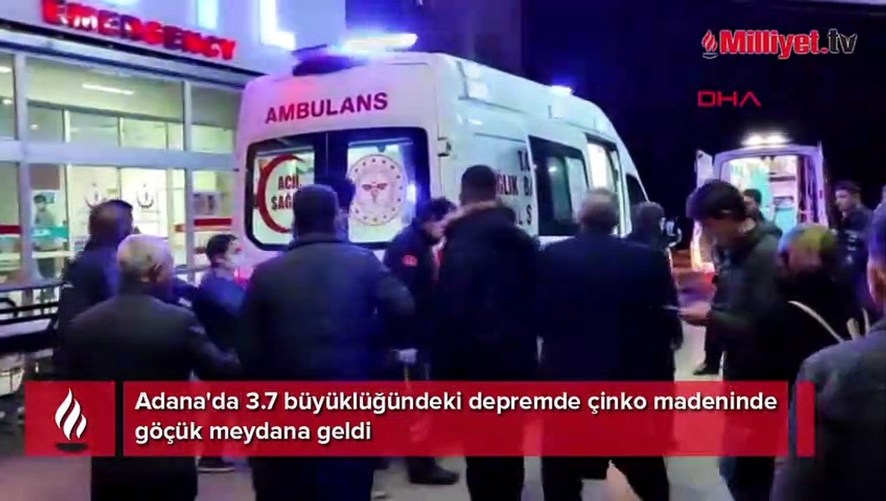Adana'da çinko madeninde göçük; 1 ağır yaralı