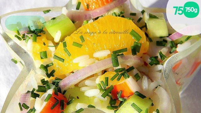 Salade de riz à l'orange et aux Bâtonnets Saveur