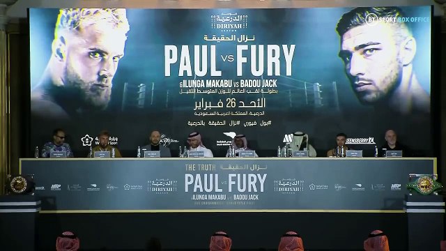 The best bits from the Jake Paul v Tommy Fury press conference _ heated exchanges + a fiery face-off
