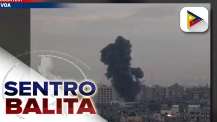 Mga bodega ng armas ng Palestinian militant groups, target ng airstrike na inilunsad ng Israel