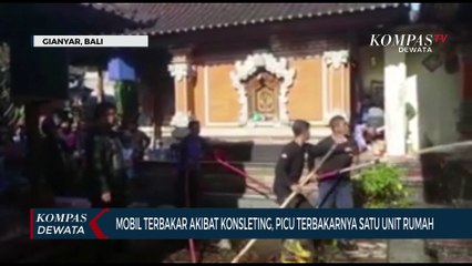 Mobil Konsleting Picu Kebakaran Rumah