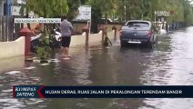 Hujan Deras, Ruas Jalan di Pekalongan Terendam Banjir