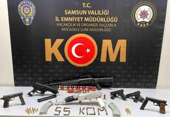 SAMSUN'DA SİLAH KAÇAKÇILIĞINA 2 GÖZALTI