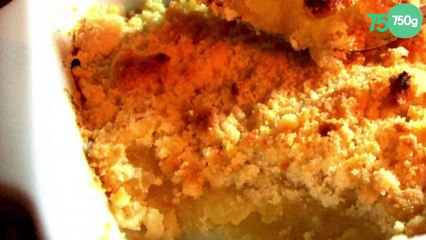 Crumble aux pommes et au miel
