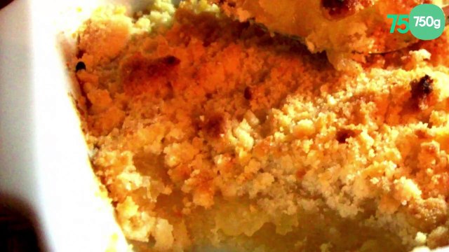 Crumble aux pommes et au miel