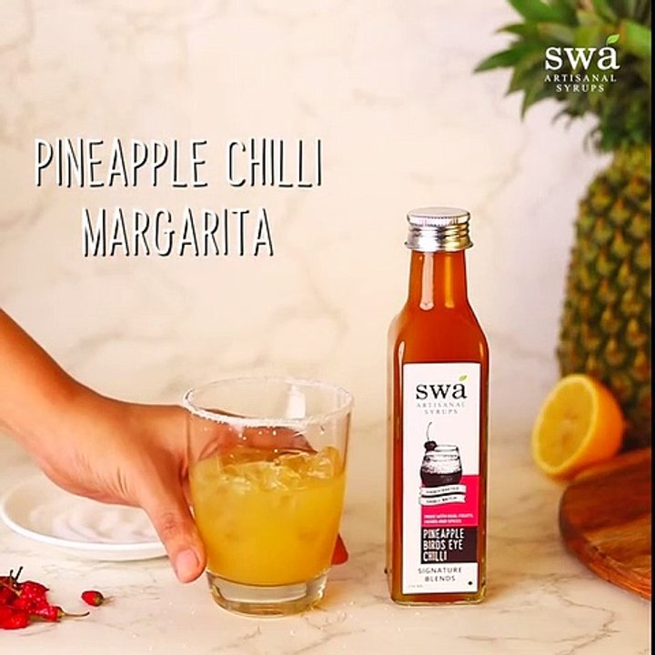 Pineapple Chilli Cocktail Syrup Recipe | Swa Artisanal Syrups | DIY Recipe for  Pineapple Chilli Margarita