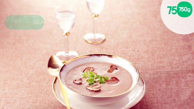 Velouté de châtaignes aux champignons des bois