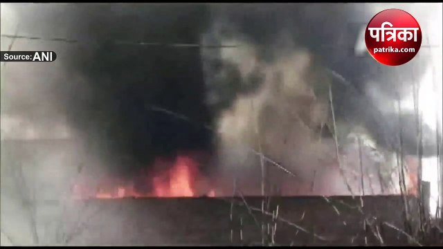 Video : हरियाणा के बहादुरगढ़ में प्लास्टिक गोदाम में भीषण आग