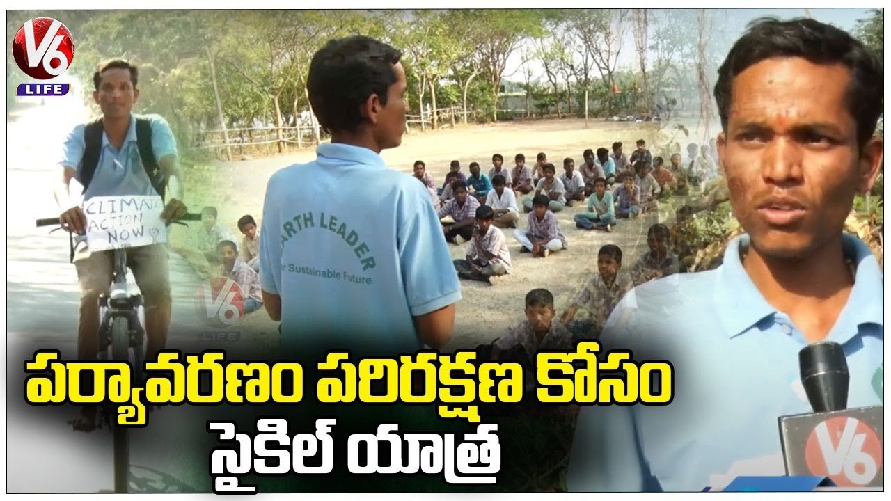 Man Touring on Bicycle To Bring Awareness on Conservation Of Environment  | V6 Life (2)