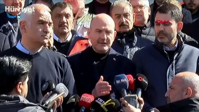 Bakanlar, Malatya Afet Koordinasyon Merkezi’nde deprem bölgesinde açıklamalarda bulundu