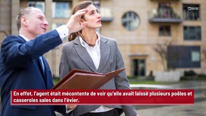 Un agent immobilier demande à la propriétaire de faire la vaisselle avant d’effectuer les visites !