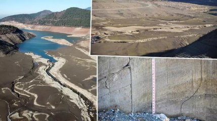 Bursa’da Doğancı Barajı, 40 yıldan bu yana en düşük seviyede