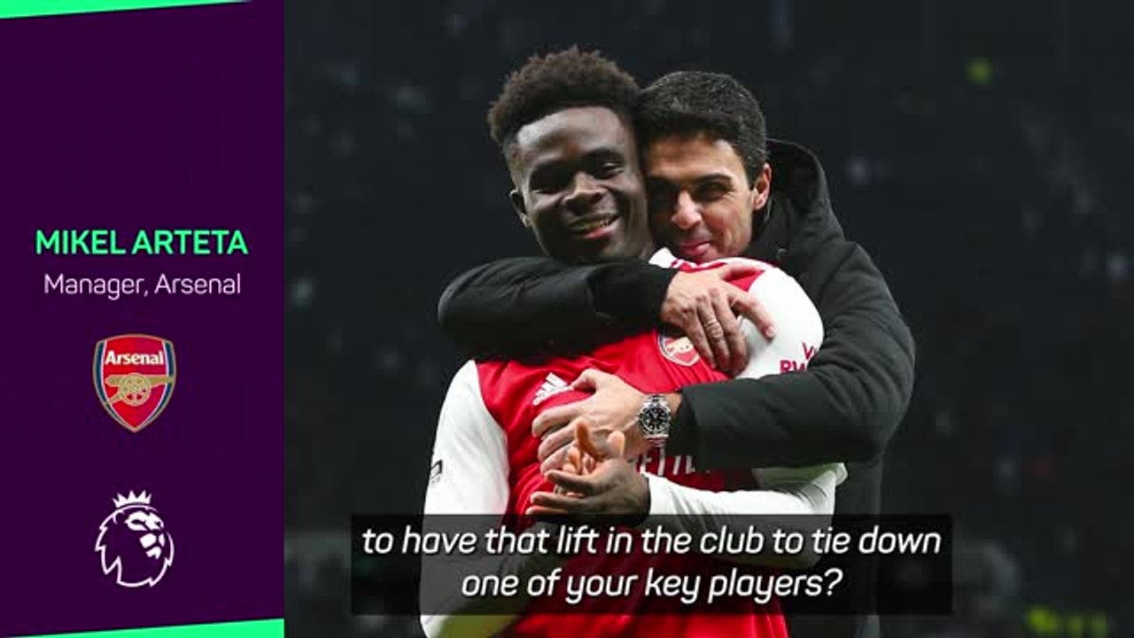 'Arsenal want to keep our best players' - Arteta's update on Saka contract