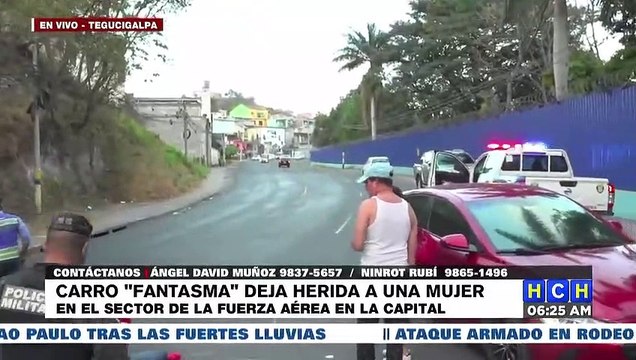 Carro fantasma deja herida a mujer que transitaba a inmediaciones de la Fuerza Aérea