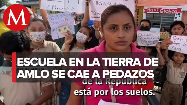 Niños de Tabasco toman clases en las calles por falta de instalaciones