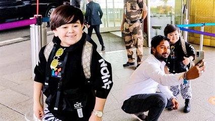 अब्दु रोज़िक ने एयरपोर्ट पर फैन्स के साथ ली सेल्फी , मीडिया से की गपशप बाते