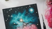 Astrophile captivates audience with a specTANGLING painting of Trifid Nebula