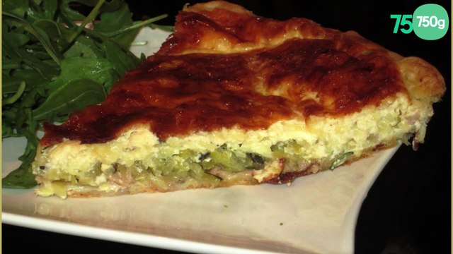 Tarte au thon, courgettes et tomates séchées