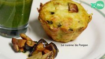 Muffins aux champignons des bois