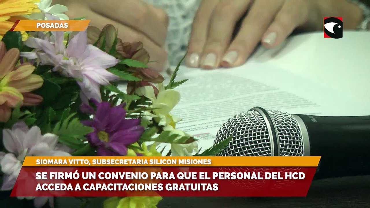 Se firmó un convenio para que empleados y funcionarios del HCD accedan a capacitaciones gratuitas