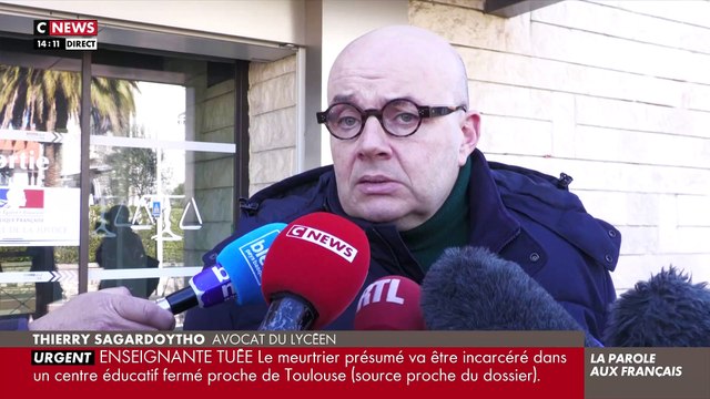 Meurtre d’une professeure à St-Jean-de-Luz : Revoir l’avocat du lycéen annoncer que son client est mis en examen pour assassinat et placé en détention provisoire - VIDEO