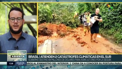 Brasil: Gobierno atiende dos catástrofes climáticas en el sur de la nación