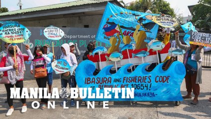 Fishers group storms BFAR, slams Manila Bay dredging, reclamation projects