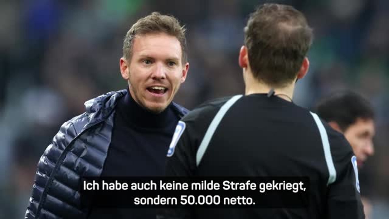 Nagelsmann nach Strafe: „Völliger Blödsinn“