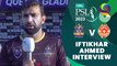 Iftikhar Ahmed Interview | Quetta Gladiators vs Islamabad United | Match 13 | HBL PSL 8 | MI2T
