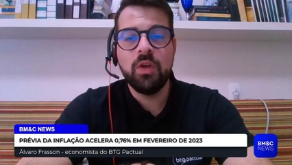 PRÉVIA DA INFLAÇÃO ACELERA 0,76% EM FEVEREIRO