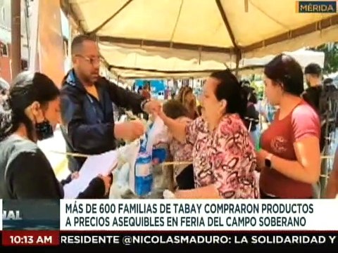 Mérida | Feria del Campo Soberano beneficia a más de 600 familias del mcpio. Santos Marquina