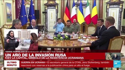 Hanna Hopto: 'Nosotros queremos justicia y la justicia es clave para la paz de Europa'