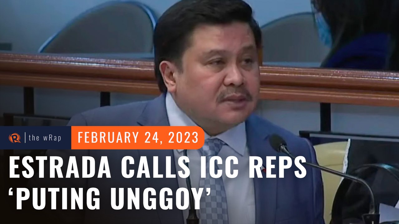 PH Senator Jinggoy Estrada calls ICC reps ‘puting unggoy’