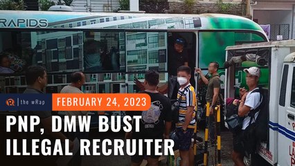 Download Video: PNP, DMW bust ‘big-time’ illegal recruiter in Laguna