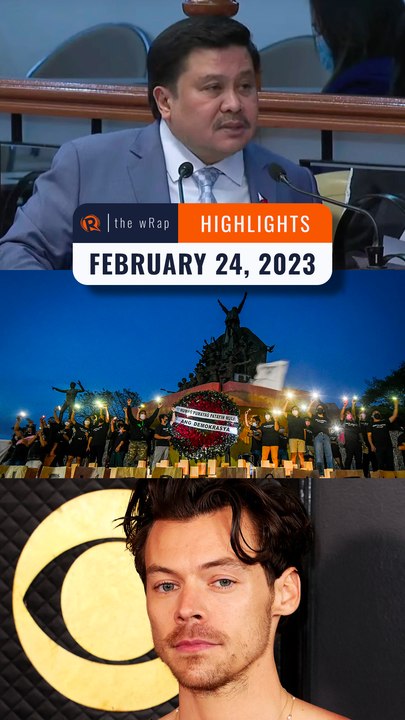 Rappler’s highlights: Jinggoy Estrada, EDSA People Power & Harry Styles | February 24, 2023 | The wRap