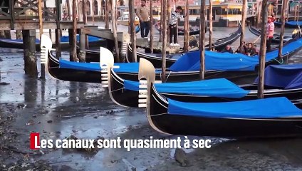 Les canaux de Venise à sec