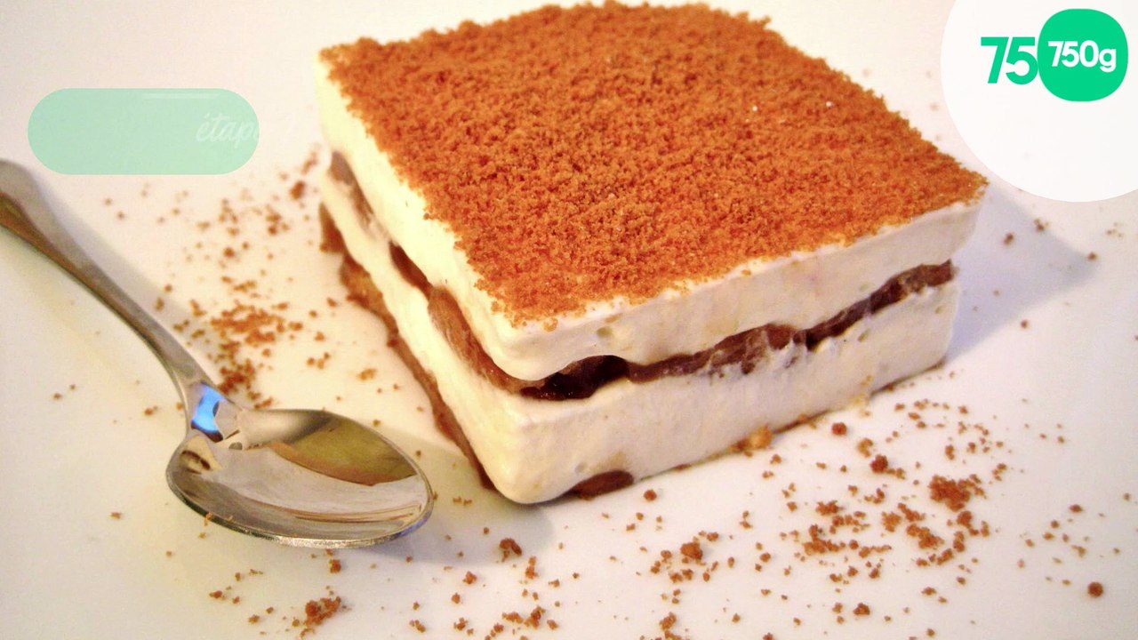 Tiramisu vanille et spéculoos