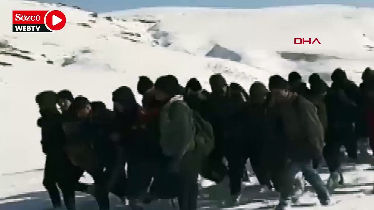 İran sınır hattından giriş yapan 232 kaçak göçmen yakalandı