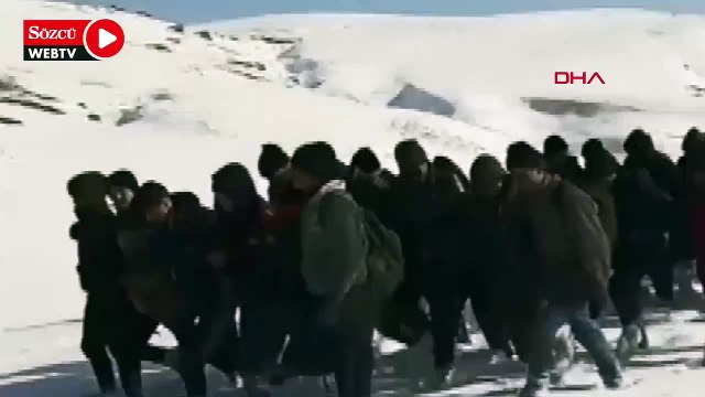 İran sınır hattından giriş yapan 232 kaçak göçmen yakalandı