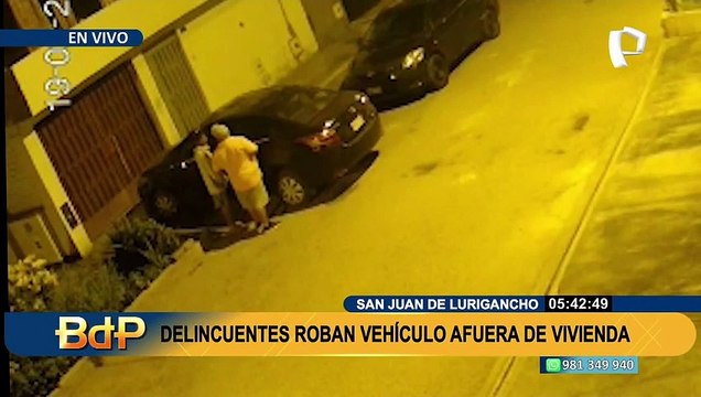 SJL: cámaras de seguridad captan a 'robacasas' haciendo de las suyas