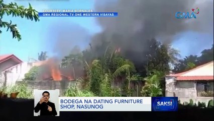 Bodega na dating furniture shop, nasunog | Saksi
