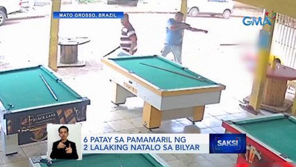 6 patay sa pamamaril ng 2 lalaking natalo sa bilyar | Saksi