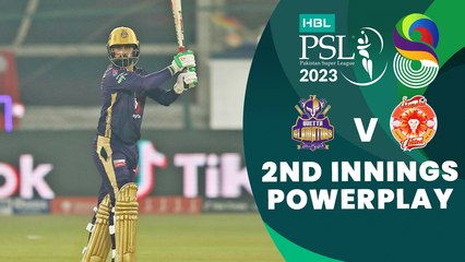 2nd Innings Powerplay | Quetta Gladiators vs Islamabad United | Match 13 | HBL PSL 8 | MI2T