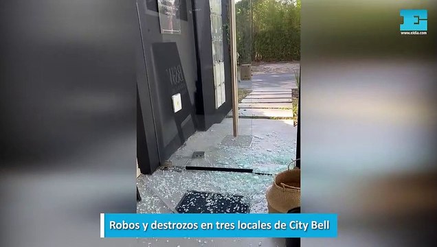 Robos y destrozos en tres locales de City Bell