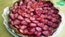 Tarte fraise rhubarbe