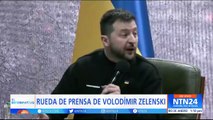 Ucrania, un año de la invasión. Presidente Zelenski