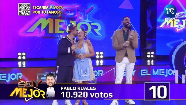 Nachita Ruales se emociona tras recibir un 10 por parte del público en Soy El Mejor