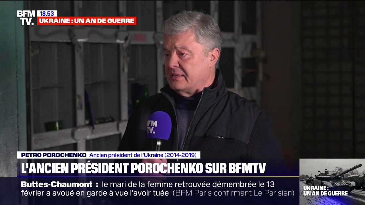Petro Porochenko: "Poutine est un criminel de guerre, il devrait être en prison"