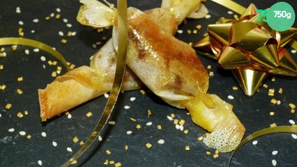 Papillotes de foie gras aux miel et pain d'épices